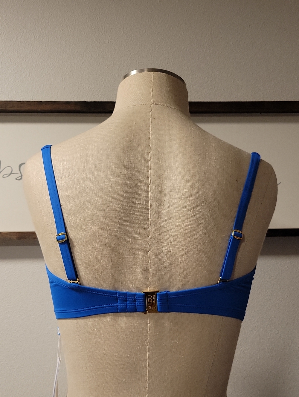 Bleu Rod Beattie Underwire Shirred Bandeau Bikini Top with Straps, NWT - Picture 3 of 4
